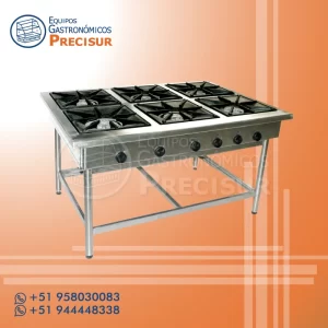 Anafe de 6 Platos