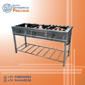 Cocina Industrial de 3 Platos