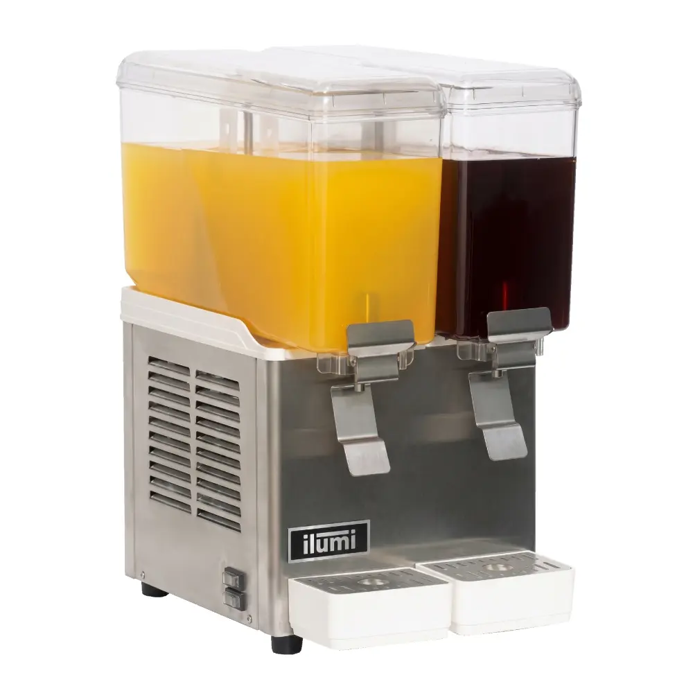 Dispensador de Jugo Ilumi DJ-182 de 36 Litros con 2 Tolvas