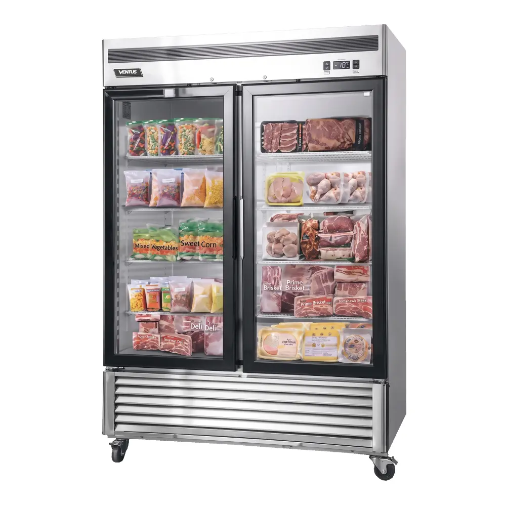 Freezer Acerado Ventus VF2PS-1400V de 2 puertas y de 1335 Litros