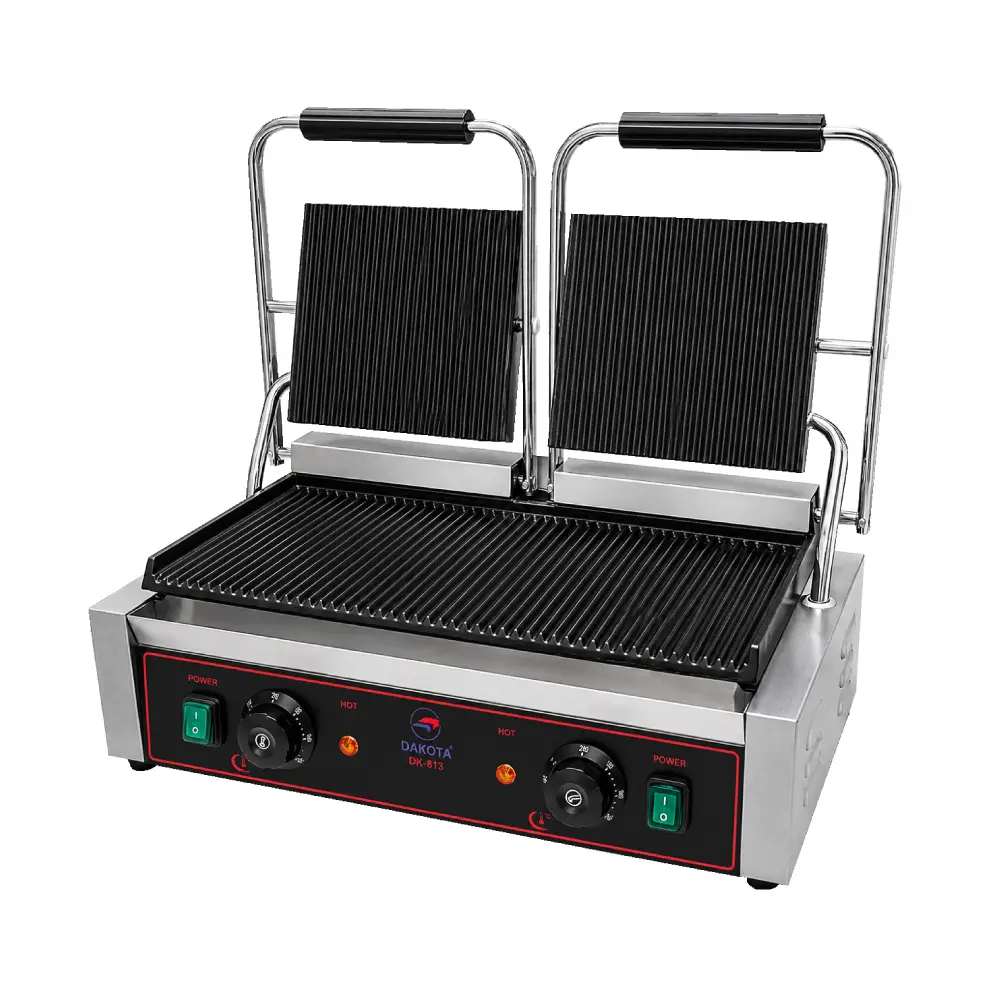Maquina Panini Doble Molde Dakota DK-813 de 3600 Wats